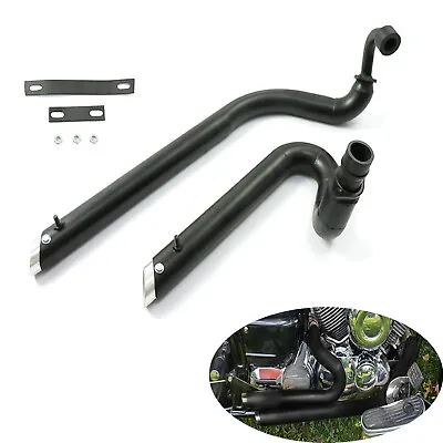 Shortshots Staggered Exhaust Pipes For Yamaha V Star 650 XVS650 Dragstar 650 400 • $219