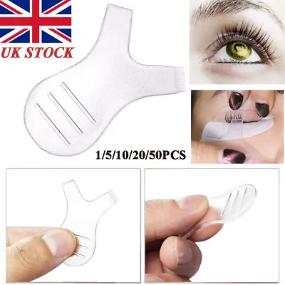 UK 1-50× Eyelash Lash Lashes Lifting Lift Perm Comb Separating Brush Makeup Tool • £6.14