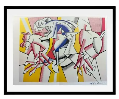 Roy Lichtenstein Art Signed Print   The Red Horseman 1974 Original & Signed • $80.75