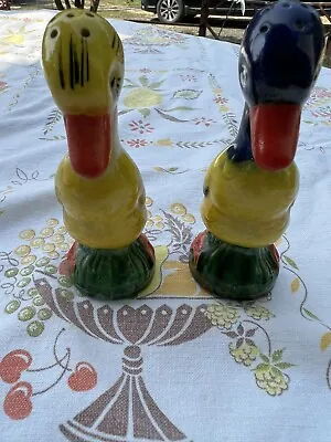 Vintage Duck Salt And Pepper Shakers Unmarked • $7
