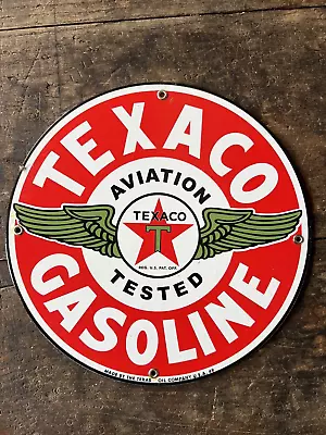 Texaco Vintage Porcelain  Gas And Oil Sign • $25