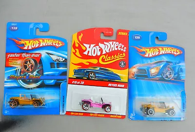 🔥 Hot Wheels🔥set Of 3 Meyers Manx #16 Pink Classic #139 Gold W/fte #139 Comold • $5.68