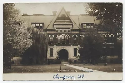 IL ~ RPPC Natural History Museum URBANA - CHAMPAIGN Illinois 1908 Postcard • $31.40
