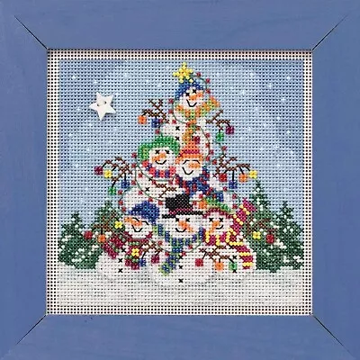 MILL HILL Buttons Beads Kit Counted Cross Stitch SNOWMAN PILE MH14-1932 Winter • $11.75