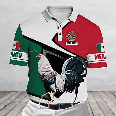 New Style Personalized Rooster Premium Polo Shirt For Fan Mexico For Men S-5XL  • $34