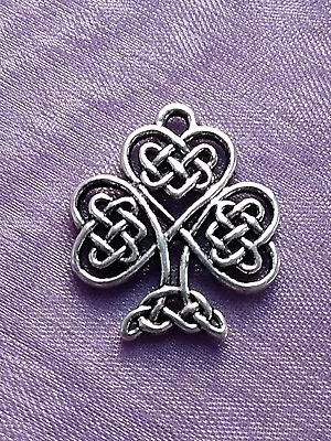 £1.59 • Buy 10 X CELTIC KNOT TREE OF LIFE  LOVE HEART  Charms Pendant Silver 23mm X 19mm
