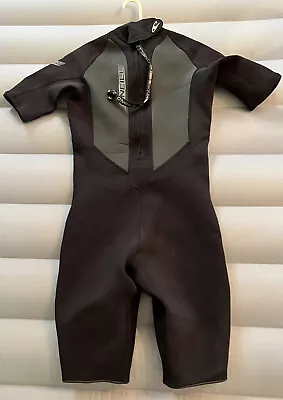 $15 • Buy O’neill Reactor Wetsuit 2mm Shorty Black Grey Size M Superseal Adjustable