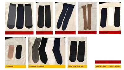 Men Nylon Socks Multi Style And Color Men Sheer Socks Business Socks • $2