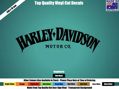 Harley Davidson Decals Stickers - Motor Bike Chopper - Choose Your Colour • $9.95