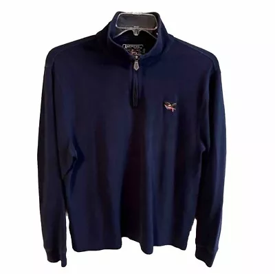 American Living Men’s Navy Zippered Turtleneck Sweatshirt Size L • $40