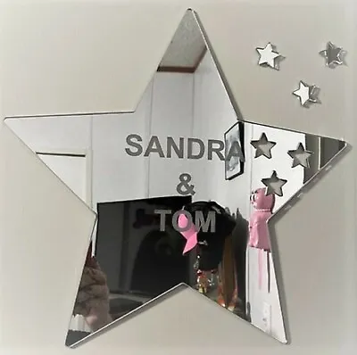 Personalised Star Door Sign Acrylic Mirror (Several Sizes Available) • £7.95