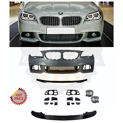 Bmw Mtech Style Front Bumper Kit W/ Fogs + Mp Lip For 2014-2017 F10 Sedan No Pdc • $888