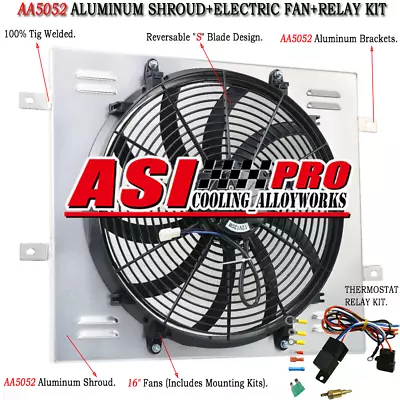 For 1987-2006 Jeep Wrangler YJ TJ 2.4L-4.2L Electric Radiator Fan+Shroud Relay • $89