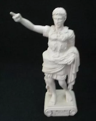Caesar Agustus Statue Italy 7 3/4  H. 4  W.  Unbranded Composite • $14.99