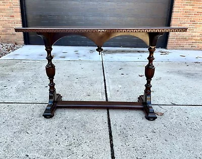 Antique Early 20th C. Old World Mahogany Table Spanish Revival Italian • $1275