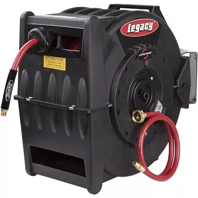 Legacy Levelwind Retractable Air Hose Reel 3/8 In. X 100 Ft. PVC - L8310 • $180