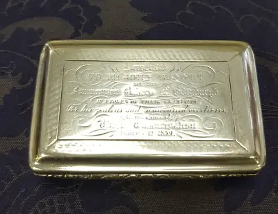 Antique Large Nathaniel Mills Silver Table Snuff Box Early 1838. LJ121 • £905.08