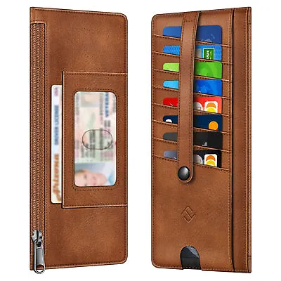 RFID Blocking Wallet Holder Slim Credit Card Wallet Holder Change Pouch 9 Card • $9.99