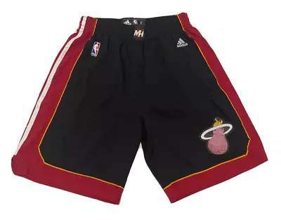 NBA Miami Heat Basketball Shorts Adidas Size M • £27.60