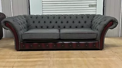 Stunning Oswald & Pablo 3/4 Seater Leather Chesterfield Sofa Delivery 🚚 £100 • £900