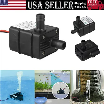 Mini Water Pump Quiet 240L/H USB Brushless Motor Submersible Pool Water Pump New • $8.99