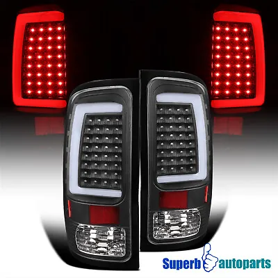 Fits 2007-2013 GMC Sierra 1500 2500HD 3500HD Black LED Tail Lamps Brake Lights • $148.98