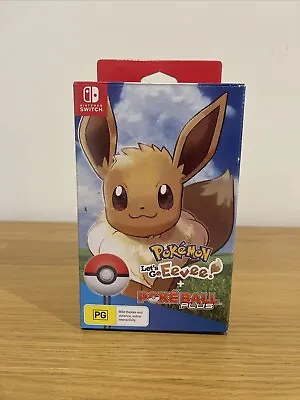 Pokemon Let's Go Eevee! With Pokeball Plus (Nintendo Switch 2018) • $450