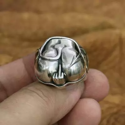 925 Sterling Silver Sexy Devil Hips Buttocks Ass Ring Punk Ring TA270A US 7~15 • $93.09