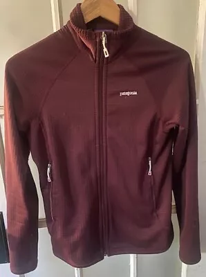 Patagonia Women's Maroon Full Zip R1 Regulator Jacket Small Free Shipping • $22