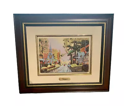 Montefiori Collection Italian Design Signed 3D Framed Art Street Scene 12”x10” • $84