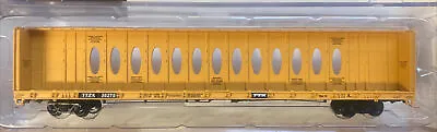 N Scale Red Caboose RN-16713-1 TTZX TTX Centerbeam Flat Car #86275 Trailer Train • $79.99