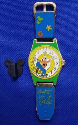 Disney Pin Goofy Wrist Watch Telling Time Backwards  This Is A Wrist Watch PIN • $8.25