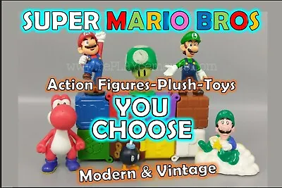 Super Mario Bros Plush Dolls ~ Toys ~ Action Figures Modern & Vintage YOU CHOOSE • $12.99