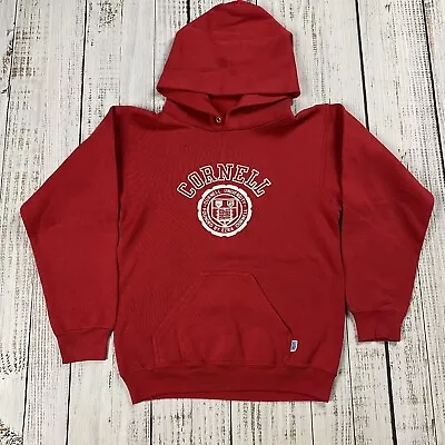 Vtg 80s 90s Cornell Hoodie Spellout College Ivy Usa Youth L Adult Xs/s Unisex • $34.99