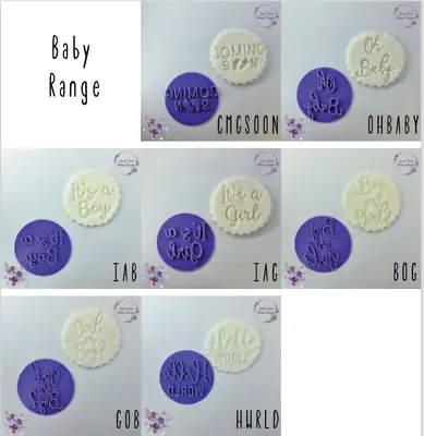 £3.89 • Buy Baby Shower Cookie Embosser Stamp Cupcake Fondant Stamp Icing Stamp