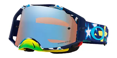 NIB Oakley Airbrake MX Troy Lee Designs Goggles $191 Blue Iridium Prizm Sapphire • $139