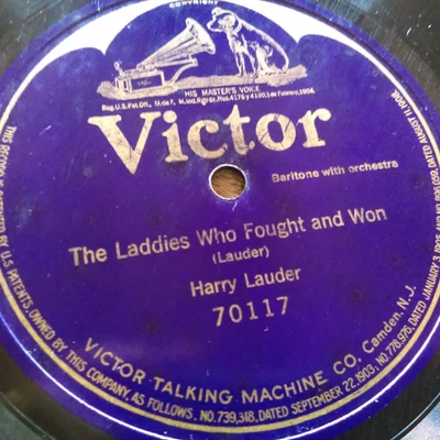 $6.99 • Buy 78 Rpm Victor 70117, Harry Lauder, Laddies Who Fought And Won,  12  E