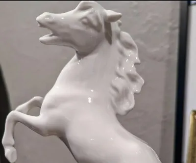 Kaiser Rearing Horse Figurine Gerhard Bochmann Horse Figurine Porcelain Horse • $68