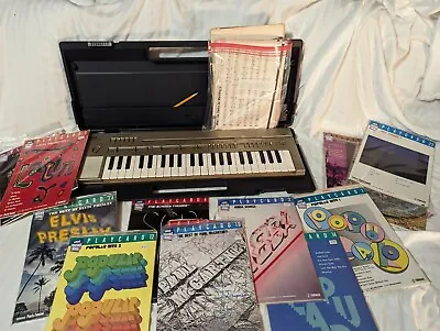 Rare Vintage Yamaha PortaSound Electric Keyboard Playcard Lot Tested Works Great • $150