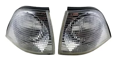 Euro Clear Corner Markers Signal Light Pair FOR 92-99 BMW E36 2D Coupe Cabrio M3 • $59.95