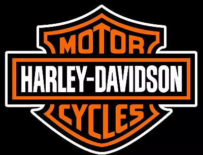 Harley Davidson Logo Sticker 3x3.5  Decal Vinyl Motorcycles Bike • $4