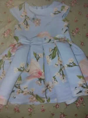 £6.80 • Buy Ted Baker 12-18 Months Baby Girls Blue Dress Floral