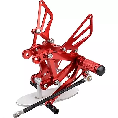 US Red Rearset Brake Shift Pedal Footpegs For Kawasaki NINJA ZX6R 2003-2004 • $95.98