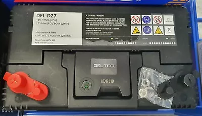 Deltec D27 / D70z 90ah N70zz Dual Purpose 750cca 2yr Warrenty Deed Cycle Battery • $239