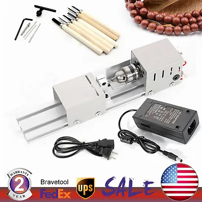 Mini Bead Lathe Small Milling Machine DIY Woodworking Grinding Polishing Tool • $35