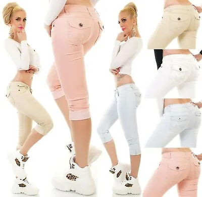 £28.99 • Buy Noir Triple XXX Women's Skinny Cropped Jeans Low Rise Stretch Denim Capri Pants