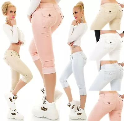 £28.99 • Buy Noir Triple XXX Women's Skinny Cropped Jeans Low Rise Stretch Denim Capri Pants