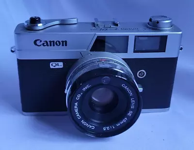 Canon QL Canonet QL25 35mm Rangefinder 45mm F/2.5 Lens Film Manual Auto • £38