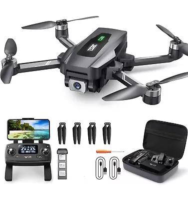 GPS Drone With 4K UHD Camera For Adults Foldable FPV RC Quadcopter TSRC Q8 Used • $95.69