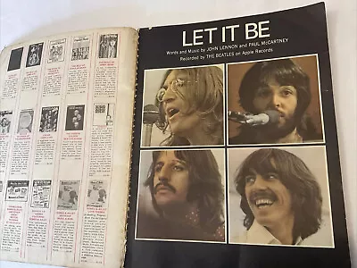 Vtg Third Golden Beatles Album Sheet Music Songbook Pictures • $15.84